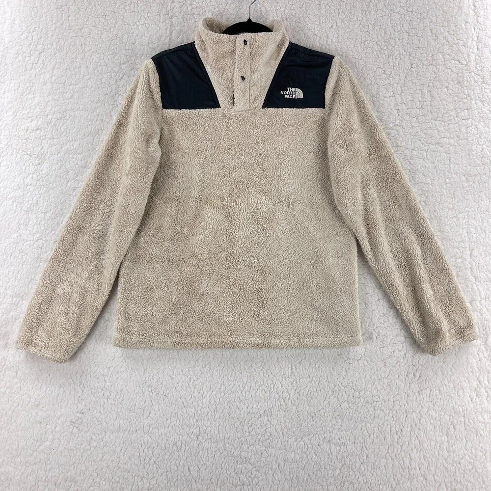 The North Face Ivory Oso‎ 1/4 Snap Pullover Sweater Youth Girls LS Size XL